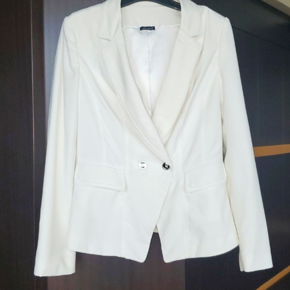 COLE DANIEL WHITE BLAZER, SIZE 8